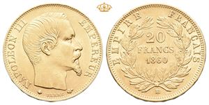 Napoleon III, 20 francs 1860 BB
