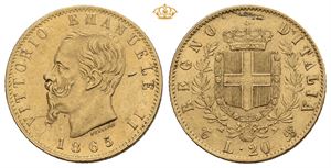 20 lire 1865 T