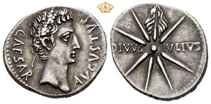 Augustus. 27 BC - AD 14. AR denarius (3,77 g).