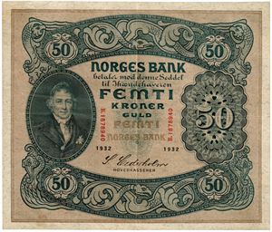50 kroner 1932. B1878940