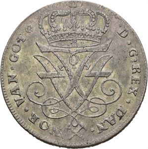 FREDERIK IV 1699-1730. 4 mark 1725. S.2