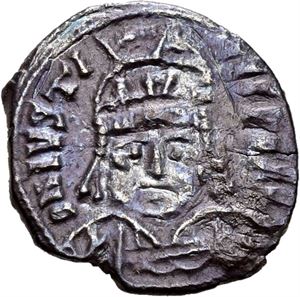 Justin II 565-578, 1/2 siliqua, Carthago. R: Innskrift innenfor krans
