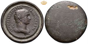 Trajan. AD 98-117. Æ contorniate medallion (Orichalcum, 43 mm, 47,49 g).