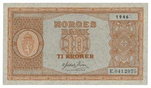 10 kroner 1946. E0412975