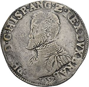 Philip II, ecu 1557, Antwerpen