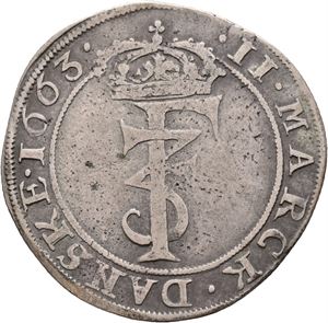 Norge, Frederik III, 2 mark 1663