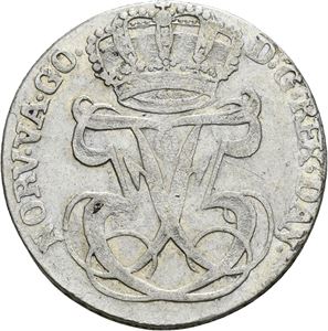 FREDERIK V 1746-1766 24 skilling 1748. S.6