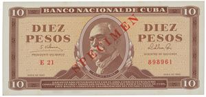 Cuba 10 pesos