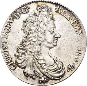 CHRISTIAN V 1670-1699 KONGSBERG Speciedaler 1696. "Danner Kongis…". S.14