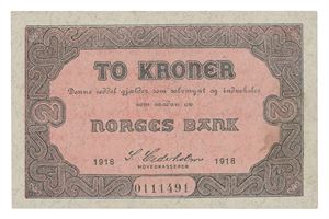 2 kroner 1918. 0111491