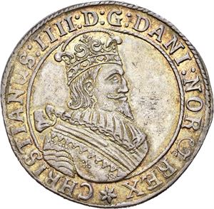 Christian IV 1588-1648. Speciedaler 1628. Lite merke i høyre advers felt/minor mark in obverse field. S.16