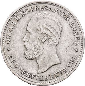 Oscar II. 2 kroner 1878