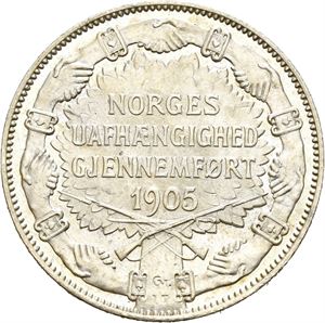 2 kroner 1907, med geværer