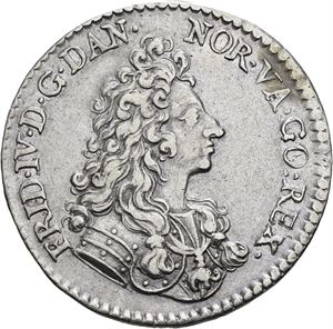 FREDERIK IV 1699-1730. KONGSBERG. 2 mark 1700. S.8