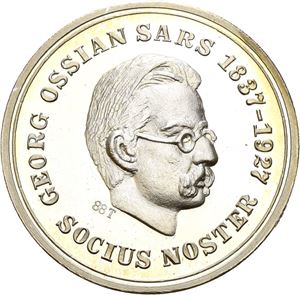 Georg Ossian Sars 1988. Thoresen. Sølv. 35 mm