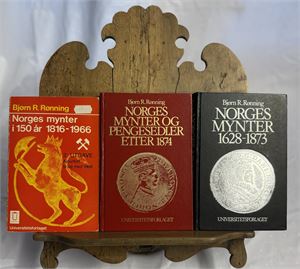 Bjørn R. Rønning, 3 bøker om Norges Mynter
