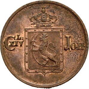 Carl XIV Johan 1818-1844. 1/2 skilling 1841, med stjerne