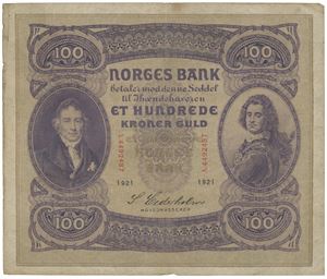 100 kroner 1921. A.4492487
