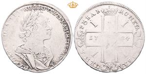 Russia. Peter I, rubel 1724. Red Mint