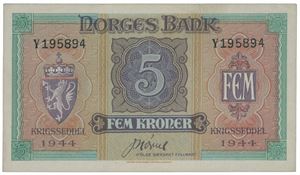 5 kroner London 1944 Y195894