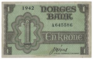 1 krone 1942 A645586