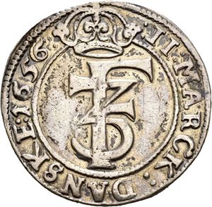 FREDERIK III 1648-1670. 2 mark 1656. S.26