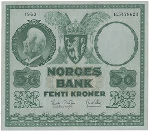 50 kroner 1963 E