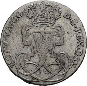 FREDERIK V 1746-1766. 24 skilling 1756. S.3