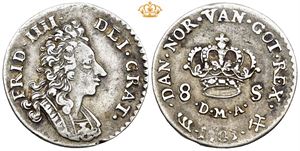 8 skilling 1703. S.2