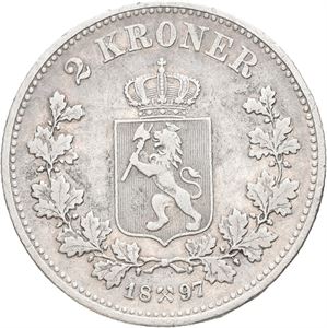 Oscar II, 2 kroner 1897