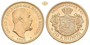 Oskar II, 20 kronor 1902