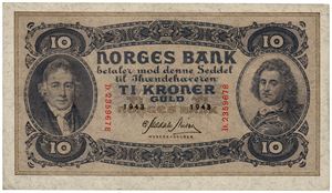 10 kroner 1943. D2359678