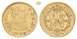 Carl III, 1/2 escudo 1783. Madrid. JD