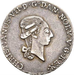 CHRISTIAN VII 1766-1808 1/3 speciedaler 1802. S.2