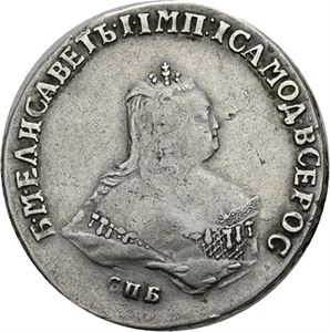 Elizabeth, poltina 1751. St.Petersburg