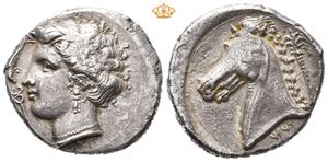 SICILY. Sicula-Punic. Entella. Circa 320-300 BC. AR tetradrachm (16,56 g)