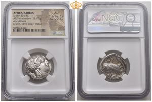 AR Tetradrachm, 454-404 BC