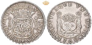 Ferdinand VI, 8 reales 1760. JM