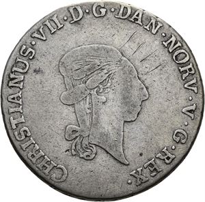 CHRISTIAN VII 1766-1808. KONGSBERG. 1/3 speciedaler 1800. Riper på advers/scratches on obverse. S.8