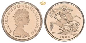 Elizabeth II, 1/2 sovereign 1980