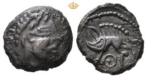 CELTIC GAUL. Aulerci Eburovices, Circa 60-50 BC. Æ (15 mm; 2,24 g)