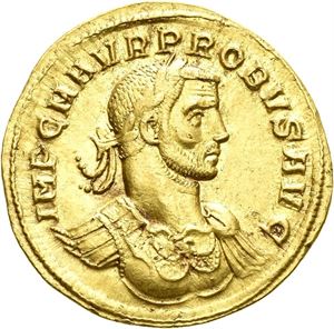 PROBUS 276-282, aureus, Serdica. (5,04 g). R: Roma sittende mot venstre