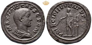 Maximus. As Caesar, AD 235/6-238. Æ sestertius (33,51 g).