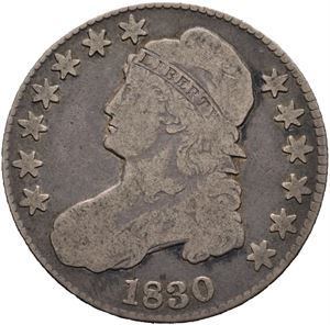 50 Cents / ½ Dollar "Capped Bust Half Dollar" 1830