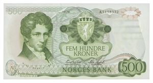 500 kroner 1978. A1158332.