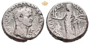 EGYPT, Alexandria. Claudius, with Messalina. AD 41-54. BI tetradrachm (23 mm; 12,65 g)