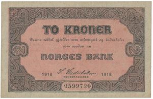 2 kroner 1918