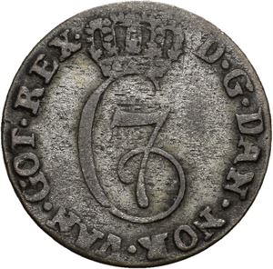 CHRISTIAN VII 1766-1808. KONGSBERG. 2 skilling 1778. S.14