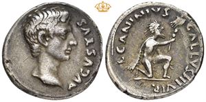 AR Denarius, 12 BC