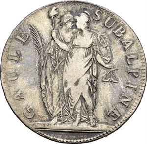 Piedmonte, 5 francs år 10 (=1801)